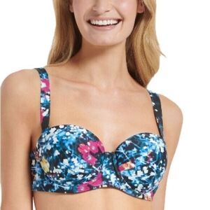 Calvin Klein Women Standard BalconetteSweetheart Neckline Bra Black Poppy New